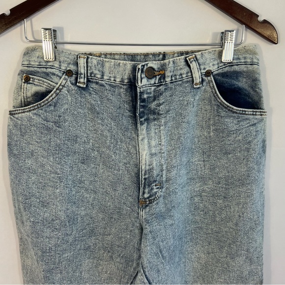 Vintage Sheplers Jeans High Waist Size 32 Womens Stone Wash Blue - Picture 2 of 5
